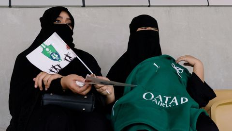 MUjeres saudies en el f�tbol
