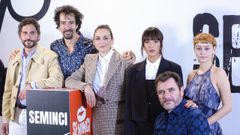 Paco Le�n, el director F�lix Viscarret, Leonor Watling, �lex Brendem�hl, Mar�a Romanillos y Susana Abaitua.