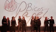 Actuaci�n en la gala de Bicos de Papel, en el cine Salesianos