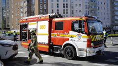 Imagen de archivo de una intervenci�n de los bomberos de A Coru�a