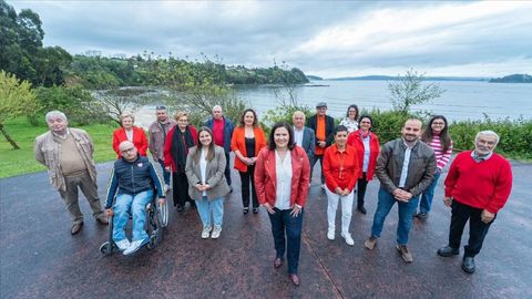 Candidatura del PSOE de Bergondo para el 28M.