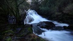 A fervenza na contorna do mosteiro de San Xusto de Toxosoutos sempre deixa imaxes espectaculares cando o r�o leva auga.