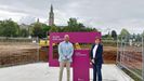 Carmen Moriy�n�frente a las obras de la futura Universidad Europea este jueves