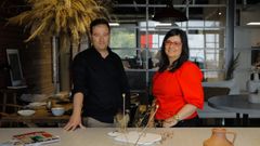 C�sar y Roc�o Amil, gerentes de Cosntrucciones Ramos