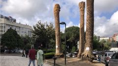 Plaza Ocho de marzo, en A Corua.