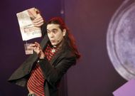 Mago Teto nunha actuaci�n hai case un ano no Teatro Pastor D�az de Viveiro. 