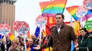 | EFE.Rivera, durane la concentraci�n del domingo en Madrid en la que se demandaba elecciones generales