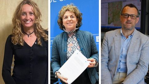 De izquierda a derecha, Marta For�s; Luisa Pi�eiro y Manuel Francisco Guti�rrez