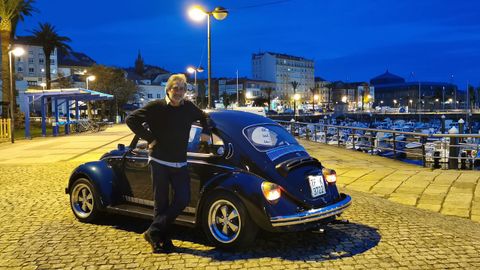 Carlos Lpez ultimaba anoche los preparativos de la concentracin de Escarabajos en Ferrol.