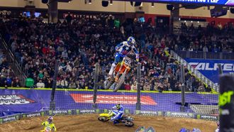 Jorge Prado, durante el evento de Houston del AMA Supercross