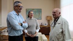 O alcalde, xunto con Toni de Se�rez e a edila Maruxa Su�rez