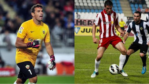 Esteban y Christian en su etapa en el Almer�a