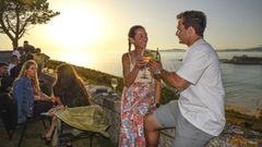 La Terraza El Corsario est en Noalla (Sanxenxo) y es un balcn espectacular para ver las puestas de sol sobre las Ras Baixas.