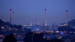 Instalaciones de la refiner�a de Repsol en A Coru�a