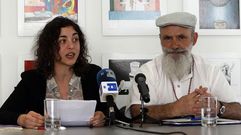 Tania Gonz�lez, a la izquierda, en un acto en Colombia