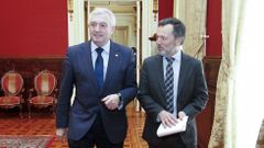 El rector de la USC con el alcalde de Santiago