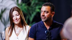 Xavi Hernndez y Nuria Cunillera.Xavi Hernndez y su mujer Nuria Cunillera