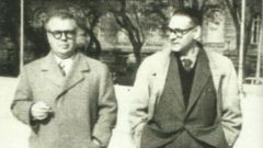 Del Riego e Lus Seoane, en Bos Aires en 1954.