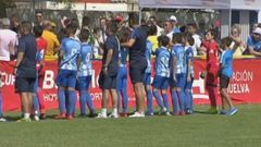 Un equipo alev�n detiene un partido por una pelea entre padres en la grada