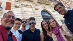 Integrantes de Fuerza C�vica en una imagen de la propia formaci�n publicada en sus redes sociales. Lucas Costas, en el centro de oscuro, presidente y fundador del partido