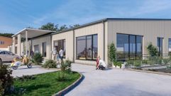 Recreaci�n del futuro centro de d�a de Montouto, en el municipio de Teo.