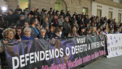 Manifestaci�n en Vigo contra el crimen de Baiona