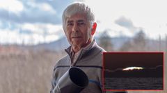Antonio Costa, fot�grafo que consigui� capturar desde A Lanzada un rayo azul durante la puesta de sol