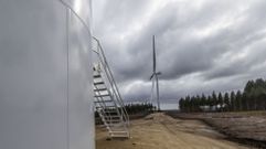 Un parque eólico gallego