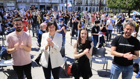 Ana Pont�n participou nun mitin en Lugo este s�bado pola ma��