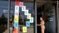Imagen de archivo de la bibliopiscina de Os Tilos, sacada en el 2006