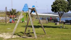 El parque de A Illa, en el entorno del puente