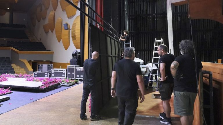 Los preparativos de &laquo;Mamma Mia!&raquo; en A Coru&ntilde;a