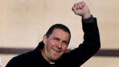 Las primeras palabras de Arnaldo Otegui al salir de la c�rcel