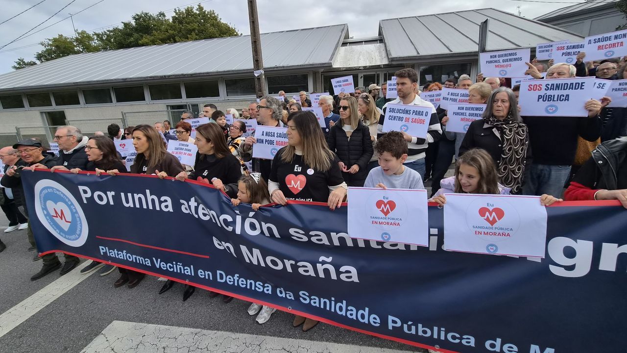 Moraña sale a la calle para reclamar una atención primaria digna «os 365 días do ano»
