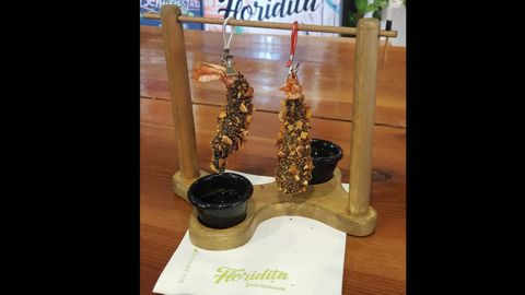 Pincho presentado por el restaurante Floridita para el concurso