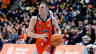 Paul Jorgensen, en el partido del Leyma Coru�a ante el Cantabria.