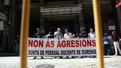 Manifestaci�n en el 2015 tras la agresi�n a una profesora en Ver�n