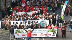 Miles de personas vuelven a mostrar su rechazo a Altri en la capital gallega