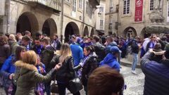 Aficionados del Oviedo en Lugo