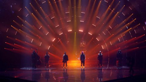 Kalush Orchestra, de Ucrania, en la final de Eurovisin