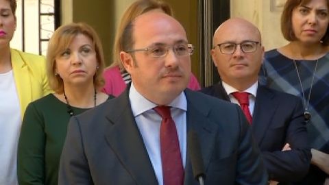 Pedro Antonio S�nchez presenta su dimisi�n