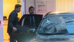 El presidente de la Generalitat Valenciana en funciones, Carlos Mazn, a su salida de la comisin de investigacin de la dana en las Cortes Valencianas.