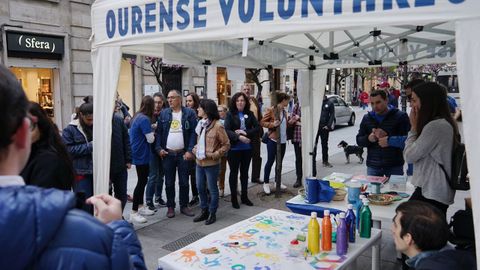 Imagen de archivo de una actividad de concienciaci�n de Autismo Ourense, en el 2019