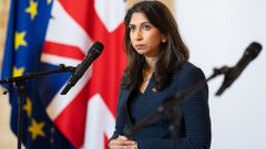 La ministra de Interior britnica, Suella Braverman.