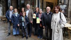 Representantes del Casino de Santiago y el secretario xeral da Lingua anunciaron este lunes los ganadores 