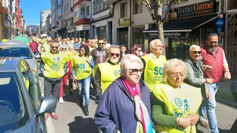 La manifestación recorrió la ciudad desde A Milagrosa hasta el centro