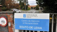 Em la imagen de archivo, acceso al centro de atenci�n a la discapacidad Souto de Leixa, dependiente de la Conseller�a de Pol�tica Social e Igualdade