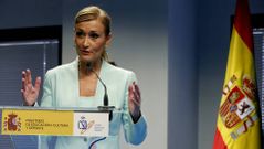 Cristina Cifuentes acudi� a su primer acto p�blico tras su grave accidente.