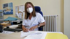 La doctora Coro S�nchez, jefa de servicio del centro de salud Virxe Peregrina de Pontevedra