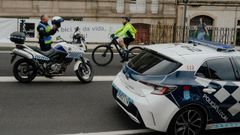 La presencia policial en el D�a de la Bici fue m�s escasa que otros a�os.
